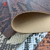 A5 A4 Serpentine Snakeskin Pattern PU Leather Sewing Fabric Waterproof Synthetic Vinyl For Earring DIY Craft Brooch Handmade