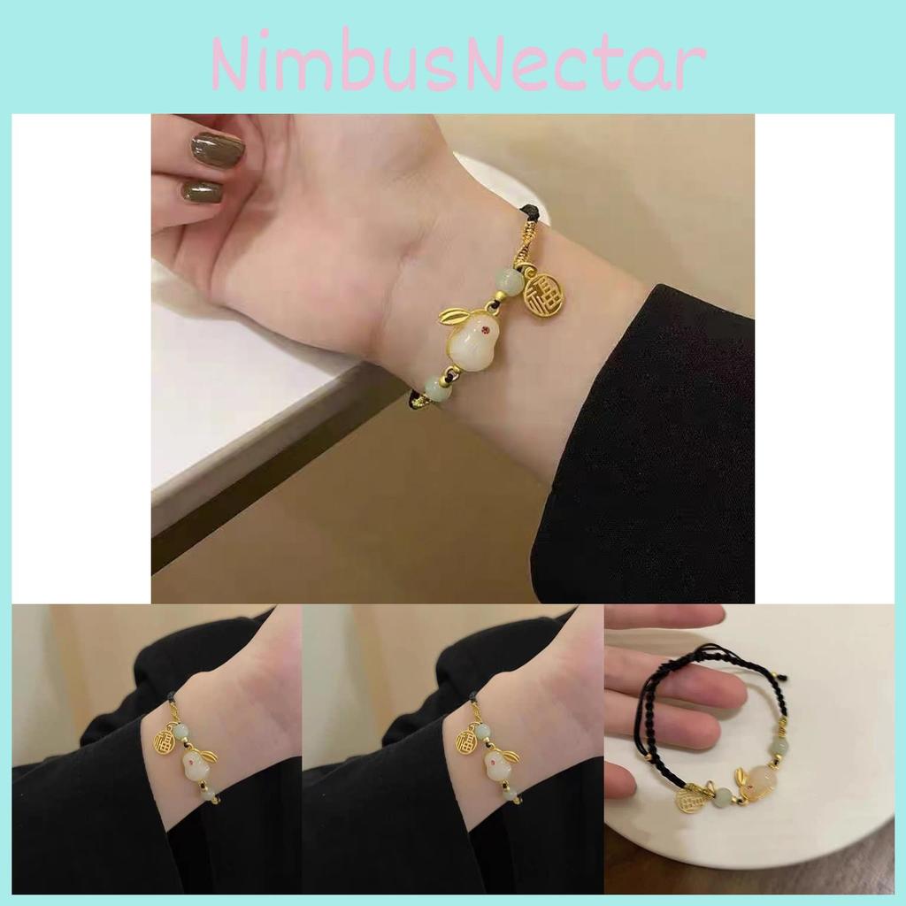 Chic Little Rabbit Charm Bracelet For Women Sweet Fresh Design 2024