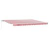 Retractable Awning Red and White 450 X 350 X 165 Cm