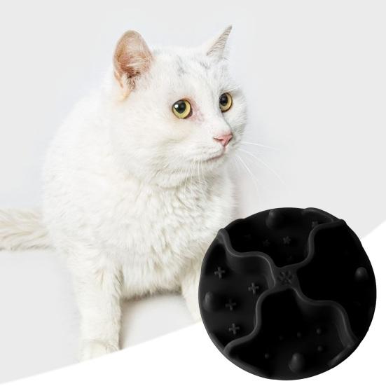 Silicone Slow Food Pad Prevent Choking Promote Healthy Eating Suction Cup Soft Licking Mat for Cats