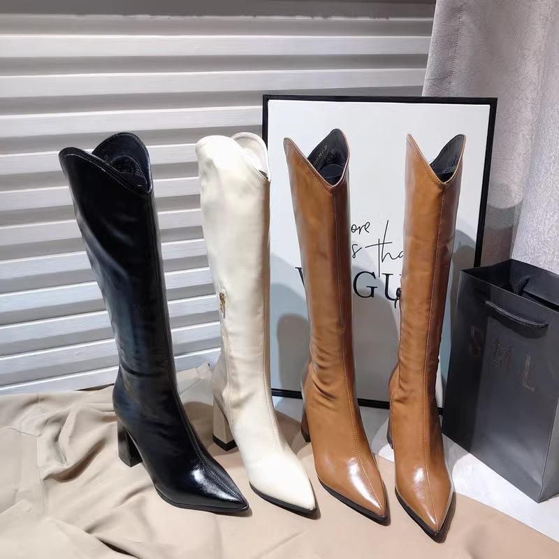 Long boots for autumn 2025  new styles with thick heels and high heels. Versatile knight boots for women