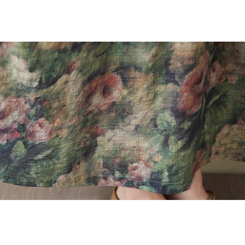 Dimanaf 2025 Summer Women Plus Size Long Dress Hoodies Pleated Basic Casual Loose Vintage Floral Dress Maxi