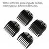 4PCS/Set Guide Comb Set Black Clipper Spare Parts Haircut Accessories