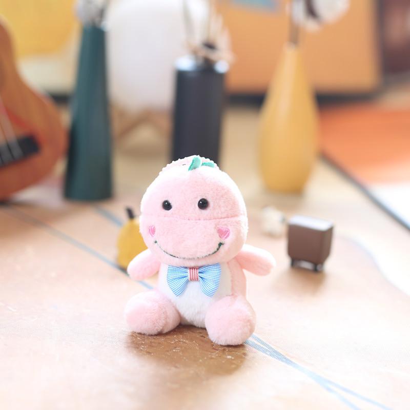 Cute Dinosaur Plush Keychain With Soft Short Pile For Kids And Collectors