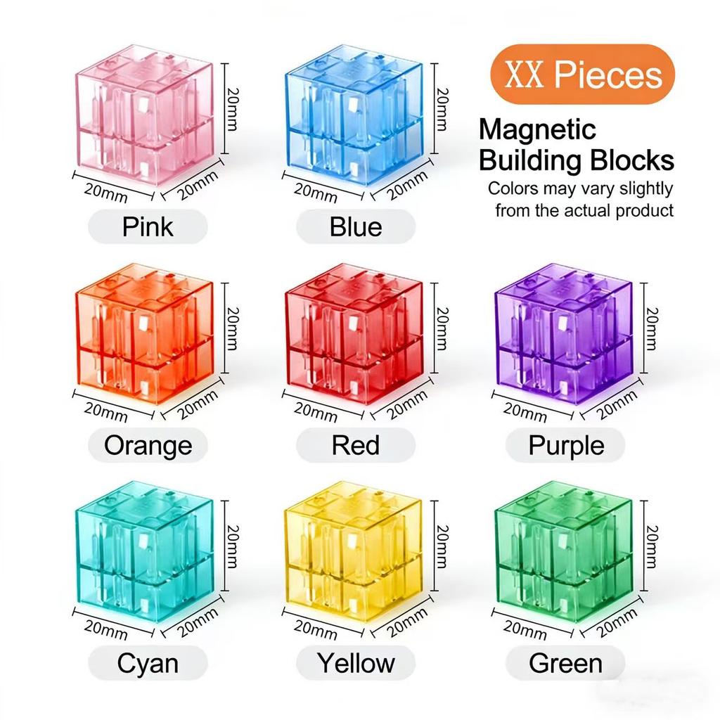First-Class Transparent Superior-Grade Magnetic Superior-Grade Cube Youngsters Magic Premium-Quality Building-Set Superior-Grade Assembly-Bricks