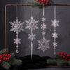 Transparent Snowflake Crystal Bead String - Christmas Tree Pendant & Holiday Decoration