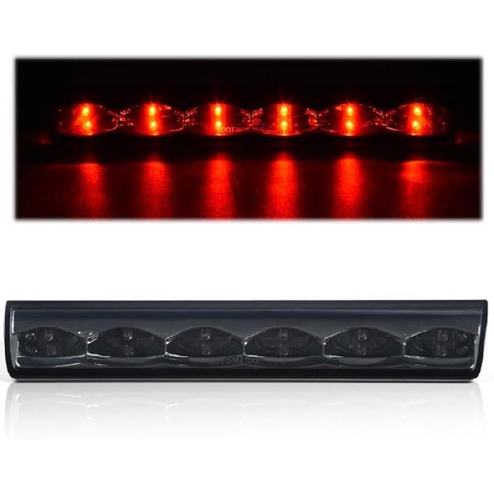 PIT66 3Rd Brake Light Compatible With 2004-2008 Ford F150 High Mount Center Rear Roof Third Cargo Light Parking Light Halogen Clear/Red Lens Tercera