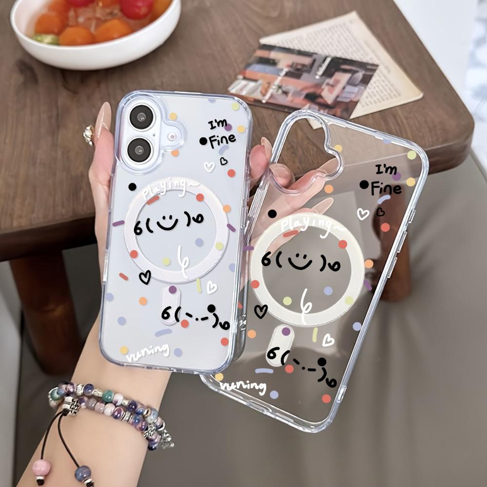 Magnetisk telefondeksel for iPhone 11 12 13 iPhone 13 14 15 Pro 15 16 Pro Max Samsung A15 A16 A25 A26 A55 A56 S25 S24 S22 S23 Ultra S25 Edge