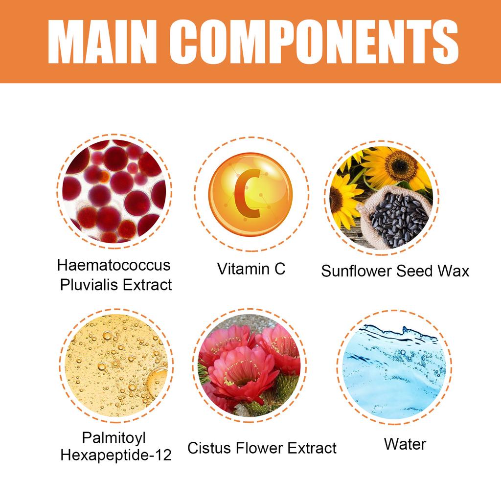 Vitamin C Eye Cream Stick Lightens Eye Bags Fine Lines Crow's Feet Firming Skin Moisturizing Eye Cream Stick