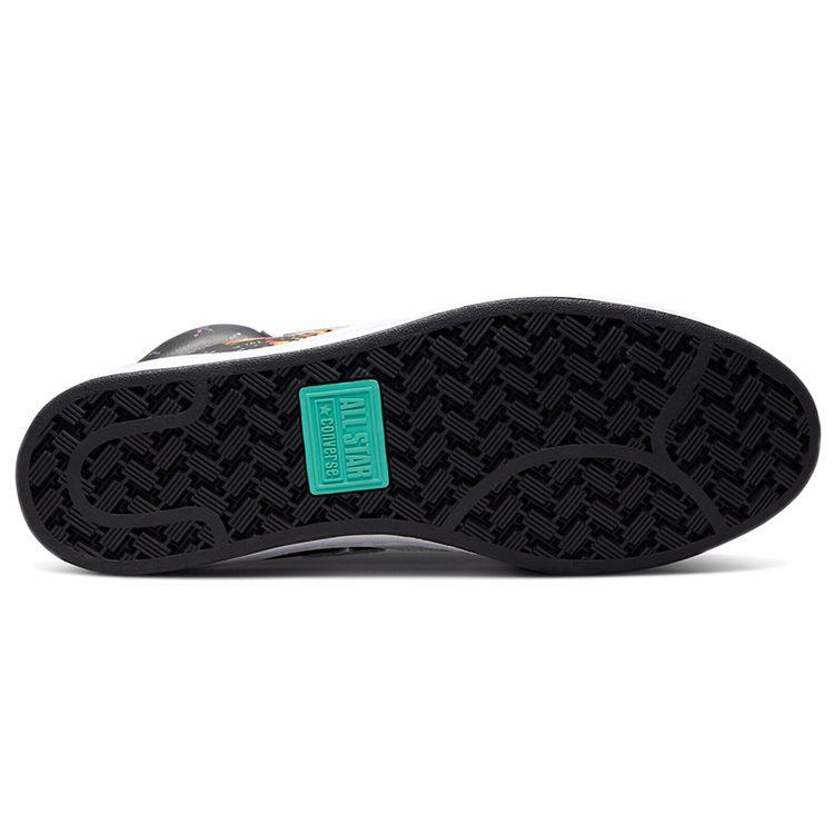 NBA Jam X Converse Pro Leather High Hes On Fire! Unisex Sneakers Black Orange White 171313C