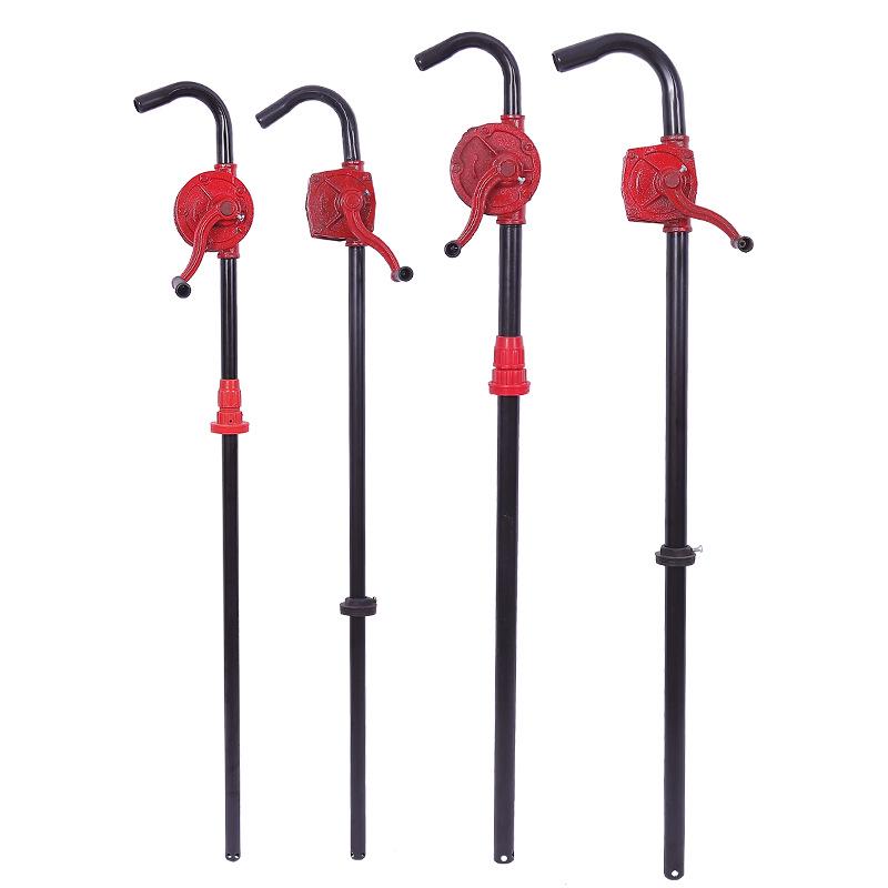 Multi-Purpose Cast Iron Manual Oil Pump - Hand-Operated Drum-Mounted Extractor