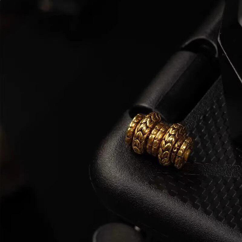 Tibetan-Style Retro DIY Golden Spacer Bead for Versatile Bracelet