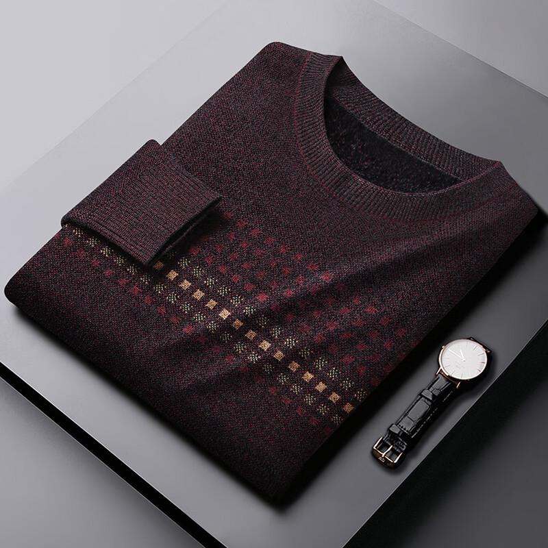 Men's Plus Size Chenille Knit Sweater