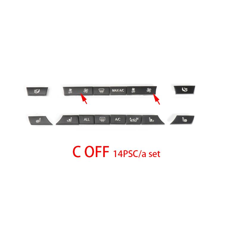Console Dash Air Conditioner Buttons Key Caps Replacement For BMW 5 6 7 Series X5 X6 F10 F18 F06 F12 F01 F02 F15 F16 520 523