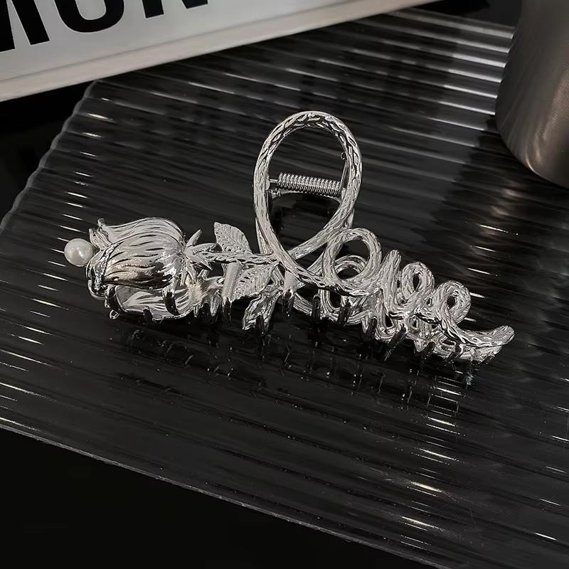 Neue Mode Doppelseitige Rosenperlen Haarspange Damen Personalisierbares Elegantes Design Haarklammer Mädchen Haaraccessoires