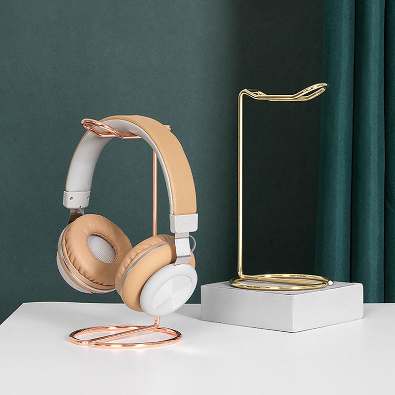 1Pc Iron Line Headphone Stand Metal Support Headset Stand Rack Cute Bluetooth Wireless Headphones Holder Support Gamer Helmet