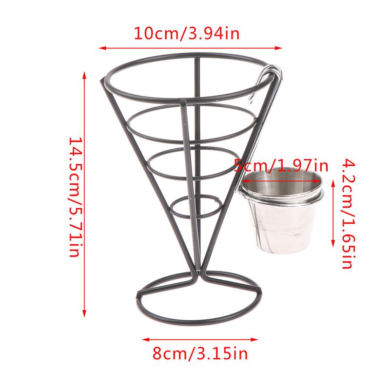 1Pcs French Fry Stand Cone Basket Holder For Fries Fish And Chips And Appetizers