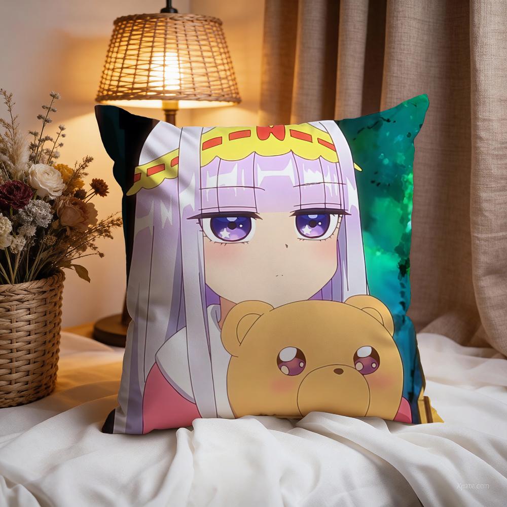 Sleepy Princess Demon Castle Cushion Cover Premium Comfort Reversible Pillow Cove -Two in One Design for Any Room & Car Interior