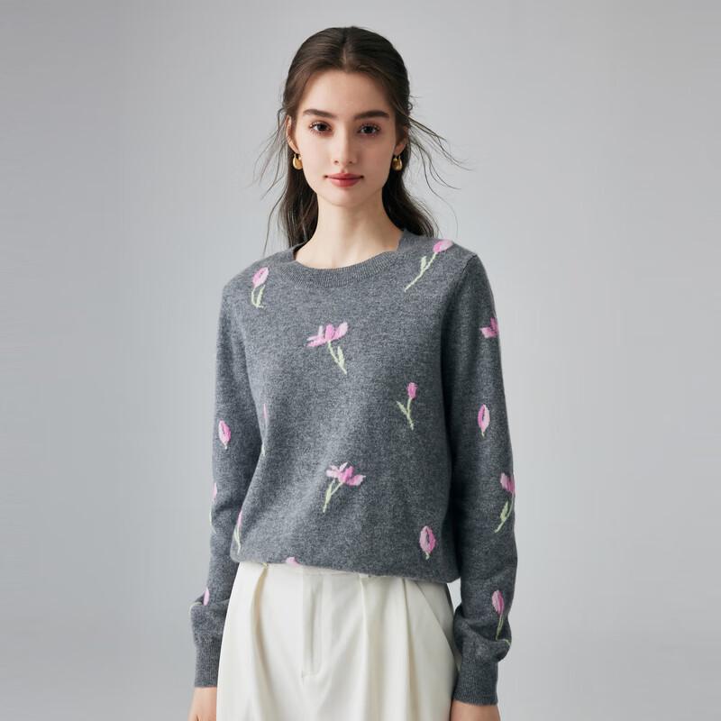 

PALUOPO Women s Jacquard Cashmere Sweater S 155/95