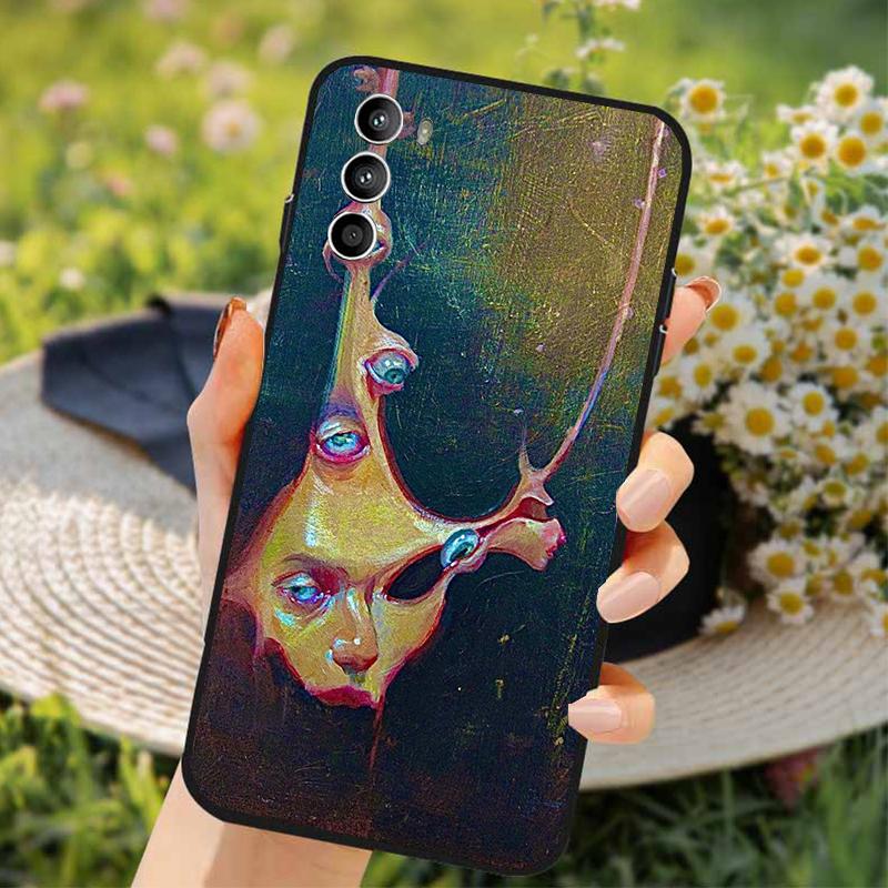 Phone Case For Xiaomi Poco C71 15T 14T Pro Redmi Note 15 14 14 13 Pro Redmi A5 15C 13C Trippy Blue Alien Eyes