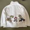 GELATO PIQUE X Super Mario Bros Unisex Cardigan White Long Sleeve Used Good FS