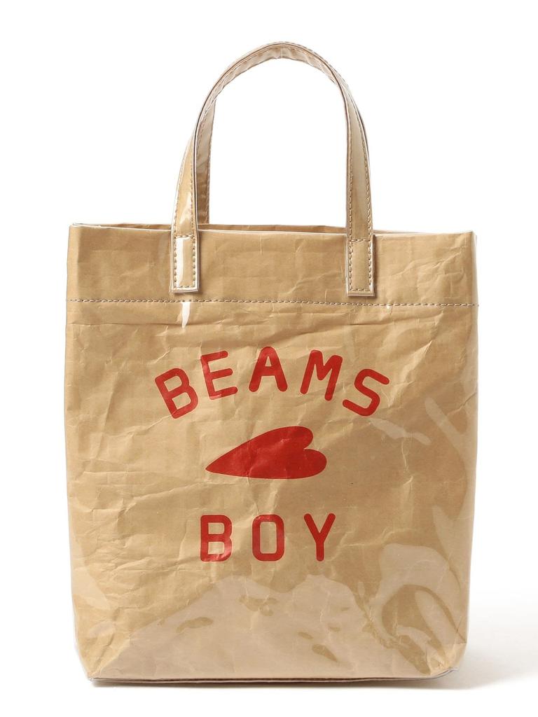 Bag Tote Bag BB Logo Shop Bag Beige One Size [BEAMS BOY] Women's
