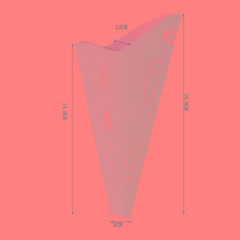 10 ks Ženský pisoárový trychtýř Pro těhotné Jednorázové zařízení pro ženské močení Cestování Kempování Venkovní Přenosný Stojící Čůrání Papírový kelímek