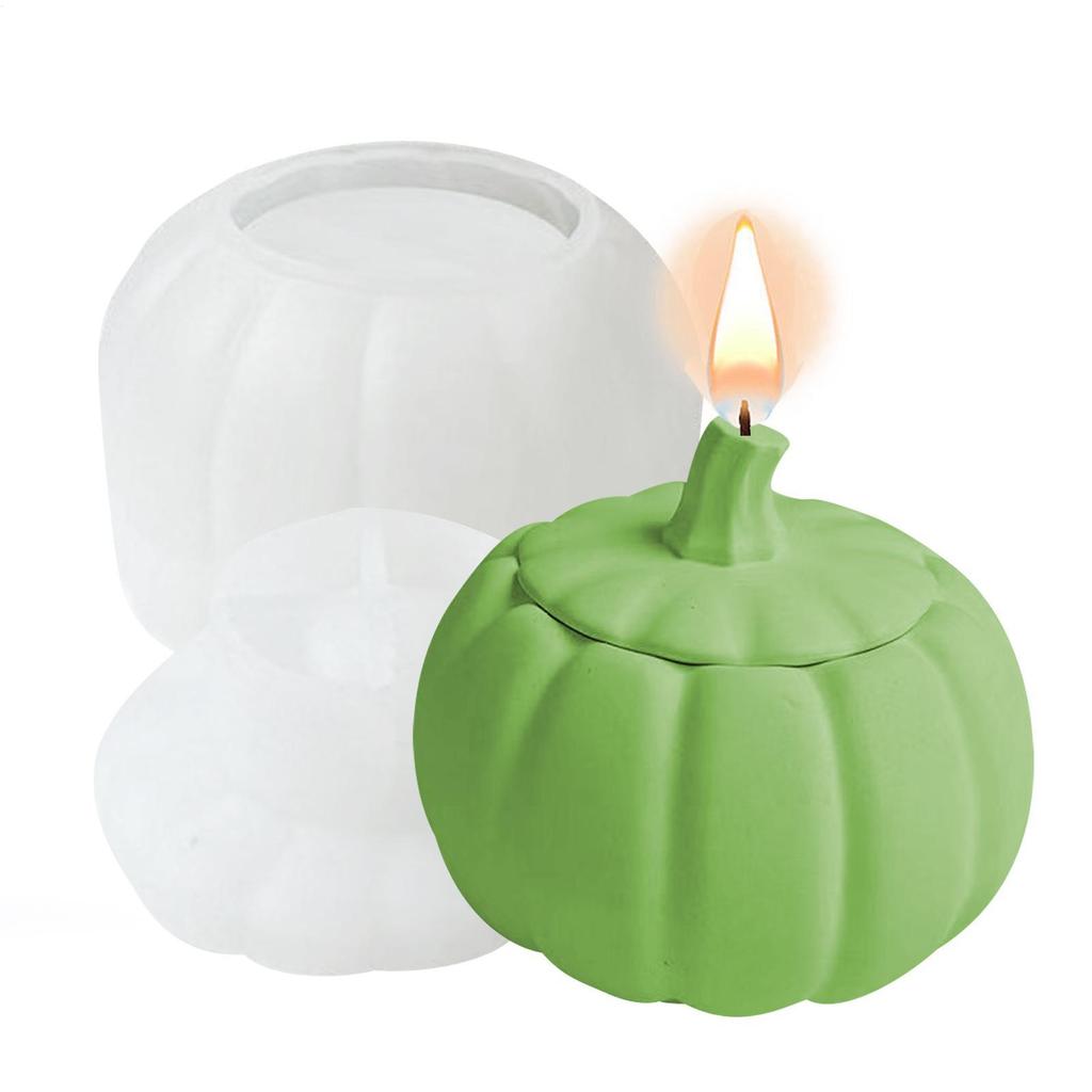 Pumpkin Storage Box Silicone Mold DIY Crystal Epoxy Resin Witch Storage Jar Mirror Mould Halloween Decoration Crafts Making
