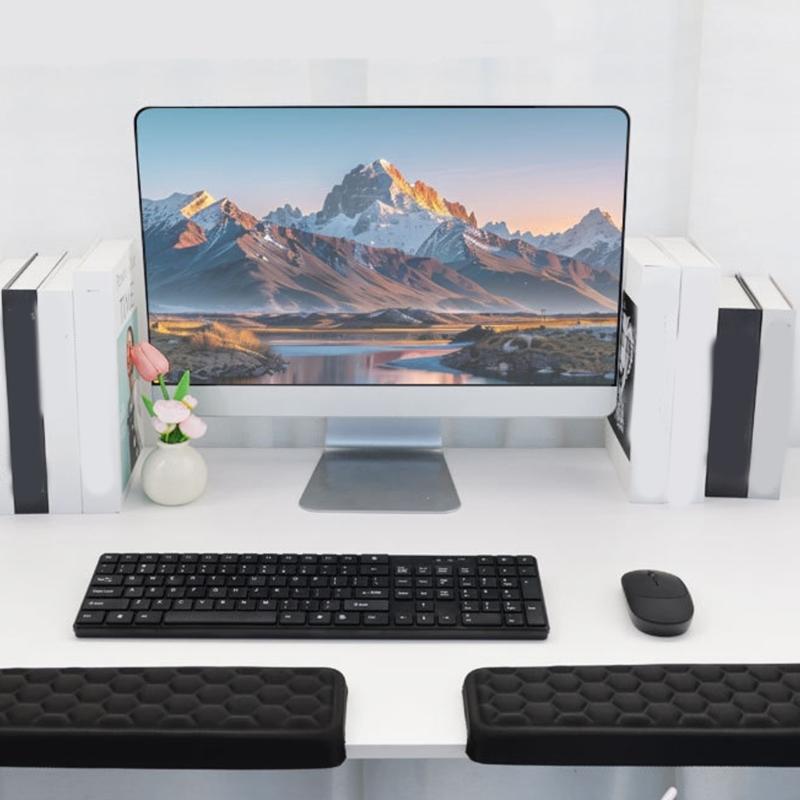 Soft Fabric Mouse Wrist Support Pad With AntiSlip Base For Office Desk Edges And Computer Use
