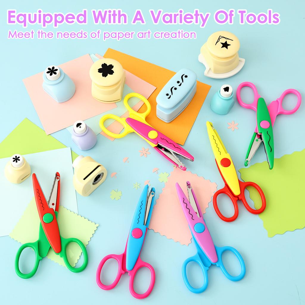 DIY Puncher Shape Cutter Creative Craft Flower Hole Punch Set Paper Cut for Scrapbooking DIY Photo Art Punch Embossing Projects