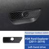 100% Real Carbon Fiber Dashboard Trim for Ford Explorer 2011-2019 Passenger Decor Strip, Glossy Epoxy Coating Interior