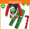 Festliches Weihnachtliches Grünes Monster Der Grinch Cosplay Pyjama Kostüm Für Kinder