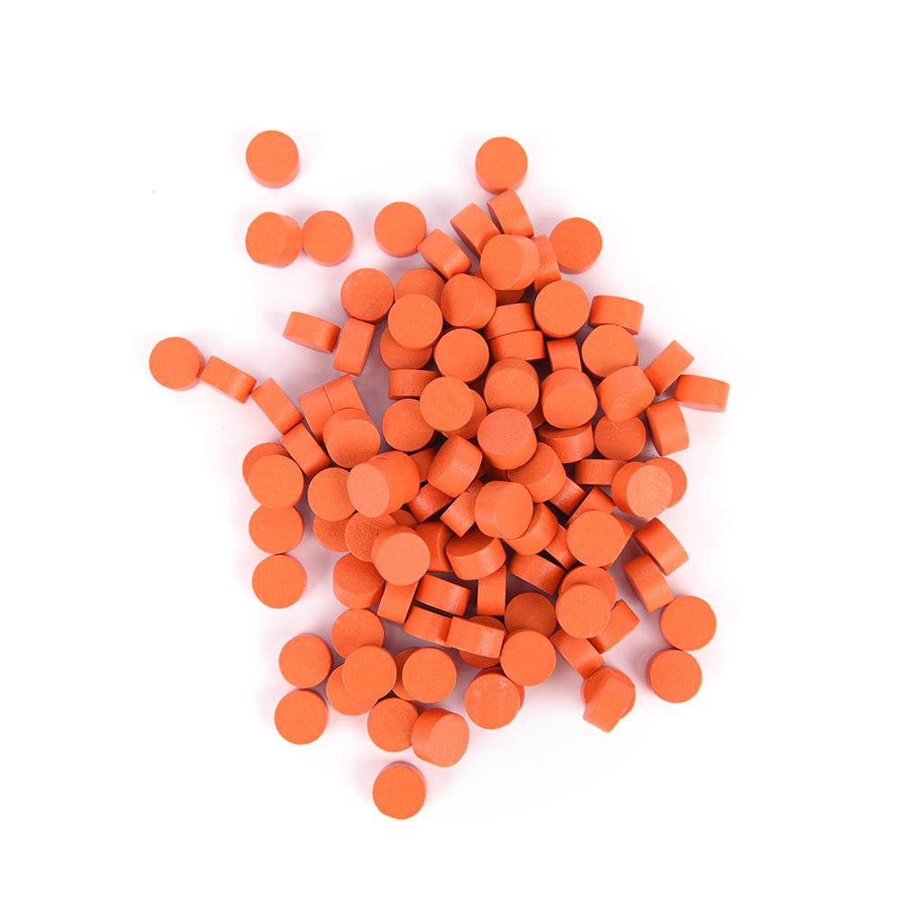 100Pcs Game Token 10*5Mm Disc Wooden Game Pieces Pawnchess Boardgameeducational Games Accessories 8 Colors