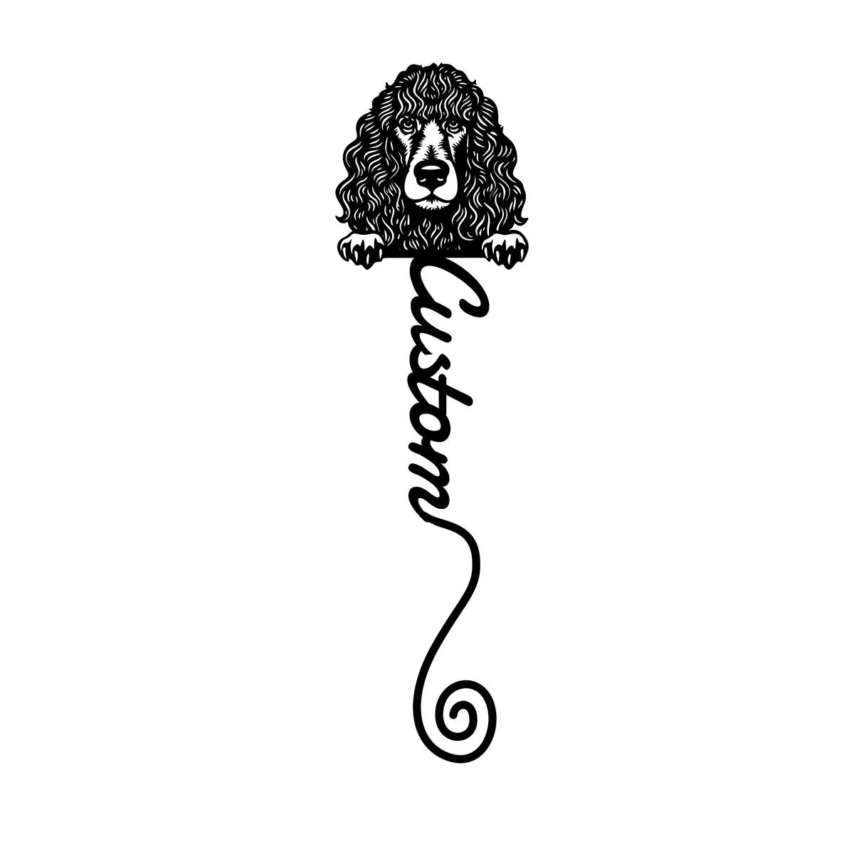 Irish Water Spaniel Bookmark Metal Bookmark for Dog Lovers Gift for Teacher Book Lovers Unique Back to School Gift