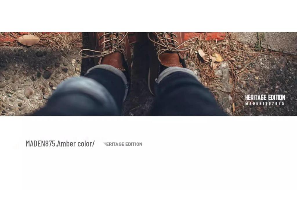 Madden 875 Men's Spring Mid-Top Leather Retro British Style Work Boots