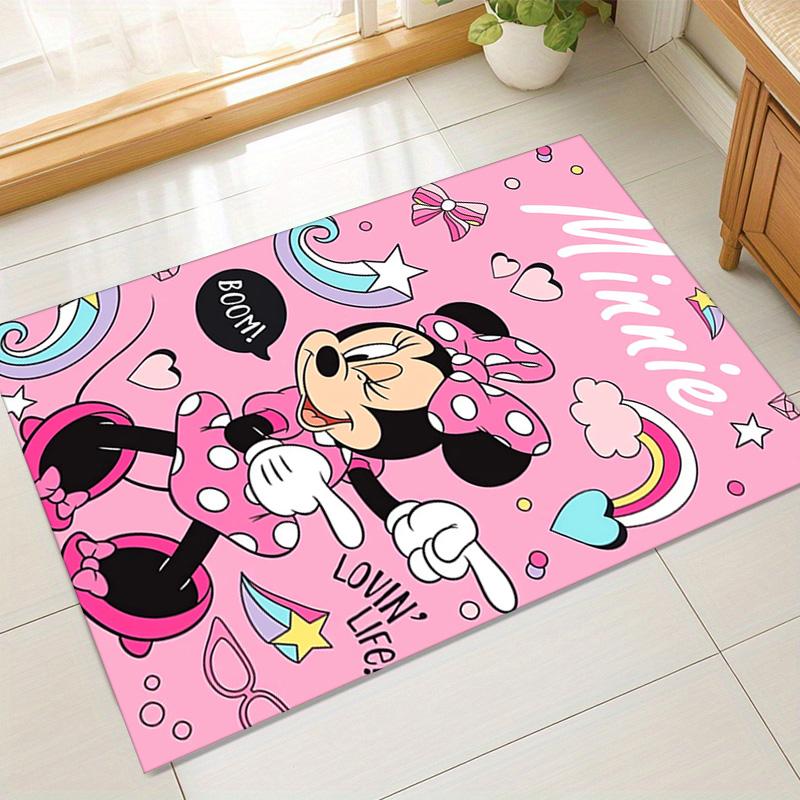 Minnie Mouse Adventure Carpet For Playroom Bedroom Living Room Sofa Home Decorkids Game Area Rug Nonslip Floor Mat
