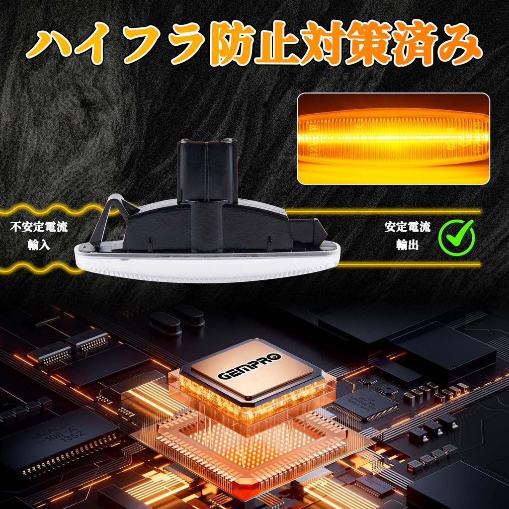 GemPro Y51 Fuga Y50 Side Marker Skyline V36 Y51 Cima Murano Z51 Skyline Crossover J50 Pathfinder R52 Infiniti Compatible with Nissan Clear Flowing
