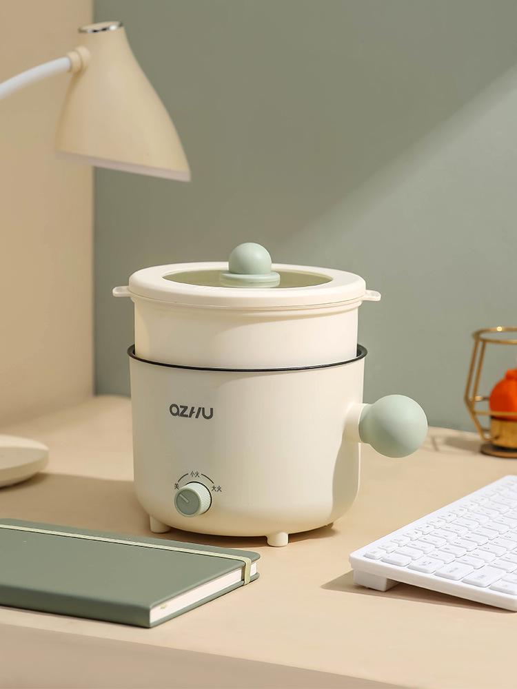 Compact Non-Stick Electric Cooking Pot for One Person - Ideal for Dorms, Apartments, or Small Spaces, Perfect for Noodles & More