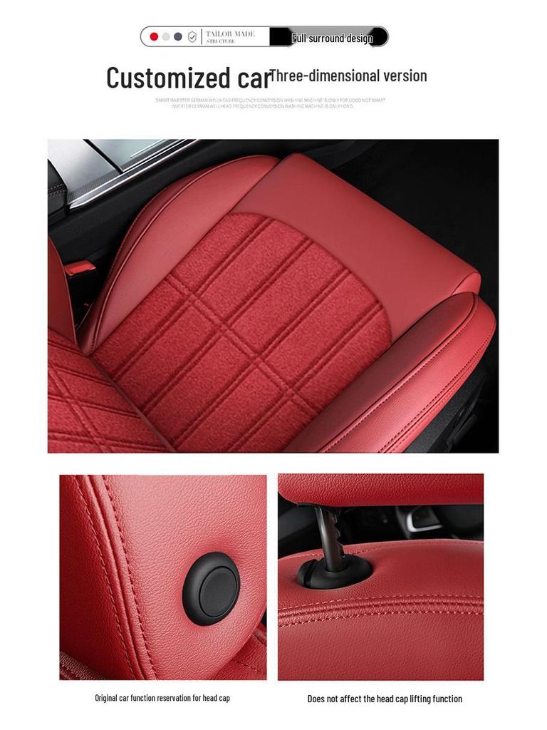 Universal Suede Car Seat Cover: Full Coverage, Ventilated, All-Season Cushion