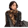 New autumn and winter leopard print thickened warm fashion daily imitation cashmere fringed scarf scarf shawl