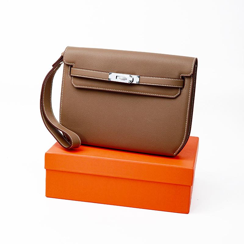 Dámská taška z pravé kůže ve vintage stylu, prémiový smysl, all-in-one, podpažní taška pro dojíždění, messenger taška, velkokapacitní taška přes rameno/křížem