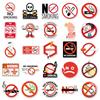 50 wasserdichte Rauchverbot-Icons Aufkleber für Helme, Handyhüllen und Kopfhörer