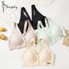 Sexy Women Lingerie Bras Seamless Simple Push Up Bra Front Button Bra Women Underwear Buckle Female Small Chest Bra Underwire