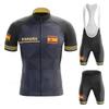 2026 Mens Spain Pro Team Short-sleeved Cycling Jersey Suit Bib Bicycle Set Uniform Maillot Ciclismo Hombre Verano 2022 Jumpsuit
