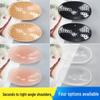 Silicone Self-Adhesive Shoulder Pads, Anti-Slip, Unisex, Removable, Invisible Right-Angle Design.