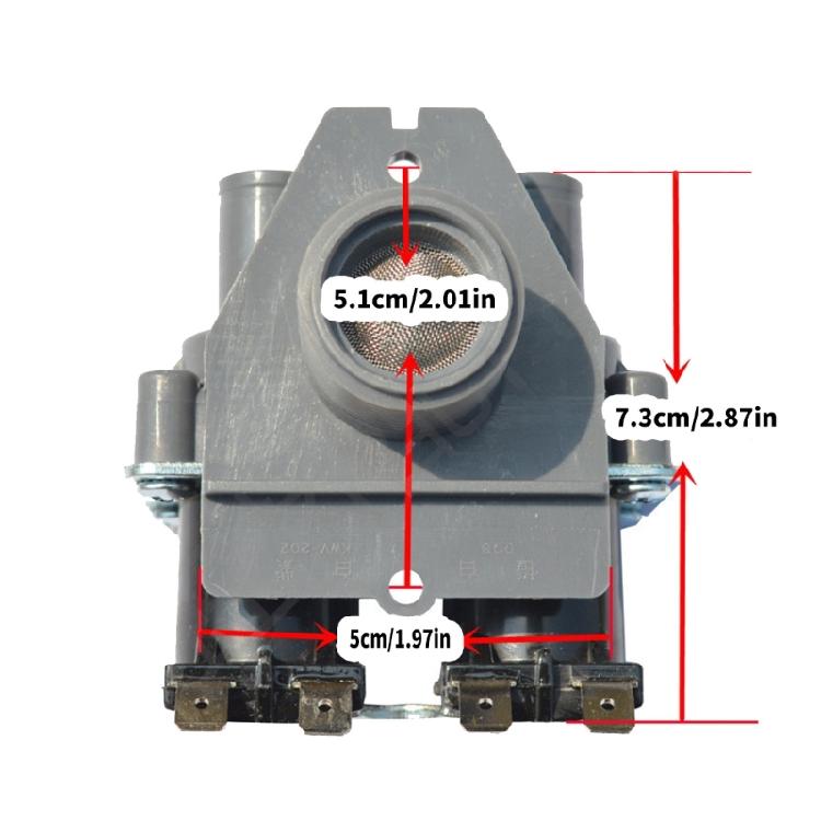 Automatinės skalbimo mašinos įleidimo vožtuvai, skirti FCS360U, vandens įleidimo vožtuvai, elektromagnetiniai vožtuvai, skalbimo mašinos dalis