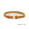 A Grade 3mm Thin Rope Bracelet For Men Stiainless Steel S Buckle Pulseiras Masculina Locomotive Cool Riding Hand Accessories