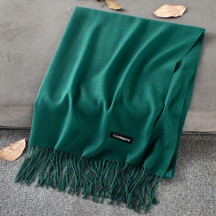 Sciarpa in cashmere spessa ed estesa autunno e inverno 2024, versatile sciarpa calda da donna, sciarpa a doppia faccia, scialle