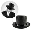 Bright Color Magicians Hat for Women Men with Satin Belt Tall Hat Adult Theme Party Costume Hat Stage Performers Hat