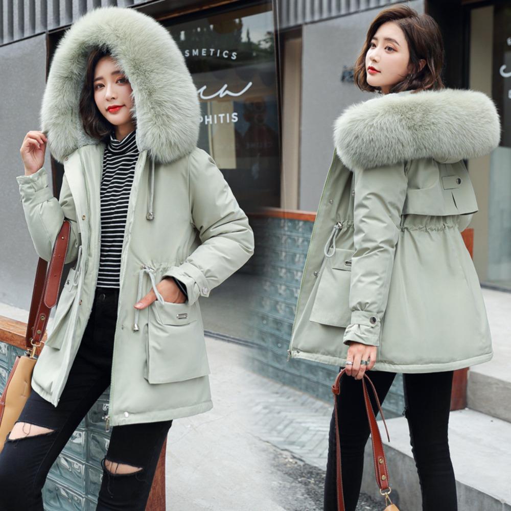Winter New Trendy Down Cotton-padded Clothes Women's Clothing Waist Slim Fit Warm Student Cotton-padded Jacket